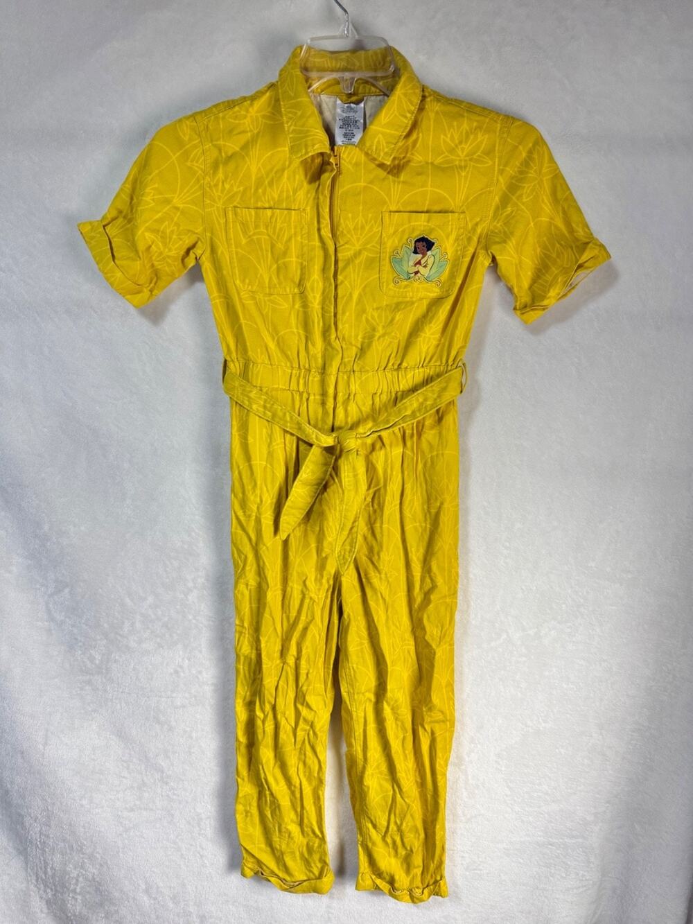 Disney Parks Tiana’s Bayou Adventure Yellow Jumpsuit Costume Youth 9/10